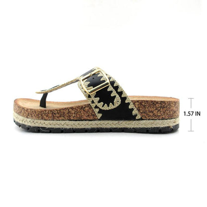 Women'S Casual Elegance Meets Outdoor Adventure Soft Cork Slip-Resistant Sandals