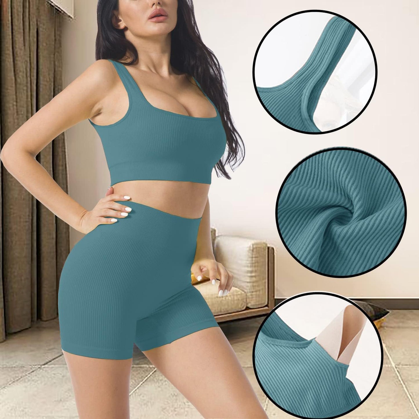 Cute YOGA Workout Set - 2 Piece Women'S Workout Outfits