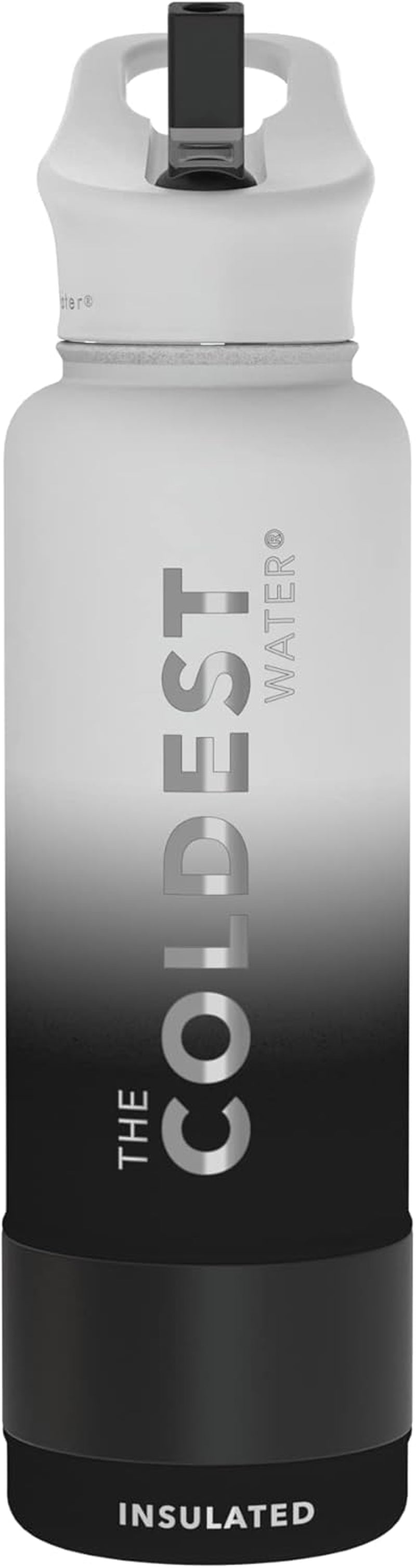 Coldest Insulated Water Bottle with Straw Lid - Stainless Steel Metal Insulated Bottle for Men & Women (Oceanic Green, 32 Oz)