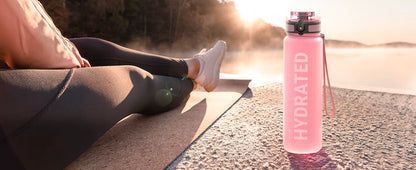 Motivational Sport Water Bottle Leakproof