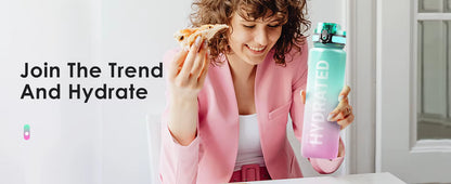 Motivational Sport Water Bottle Leakproof